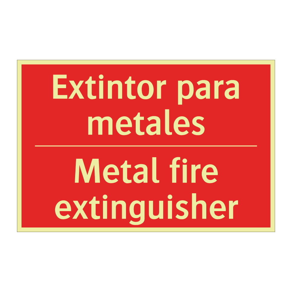 Extintor para metales - Metal fire extinguisher