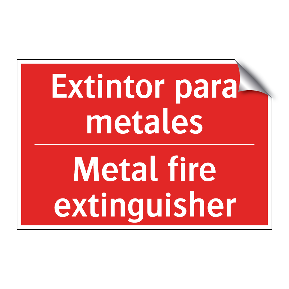 Extintor para metales - Metal fire extinguisher