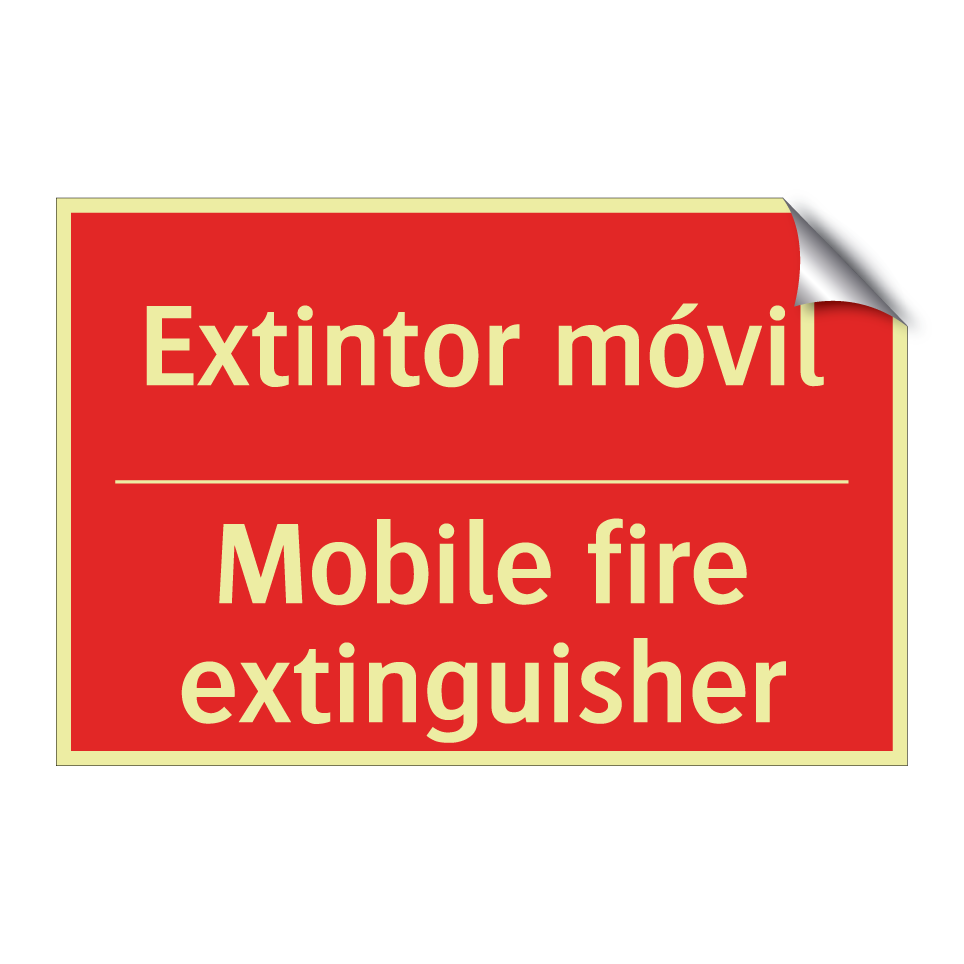 Extintor móvil - Mobile fire extinguisher