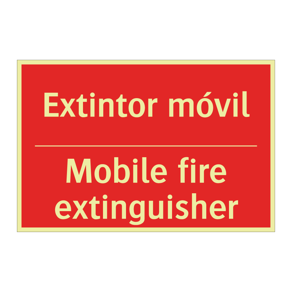Extintor móvil - Mobile fire extinguisher