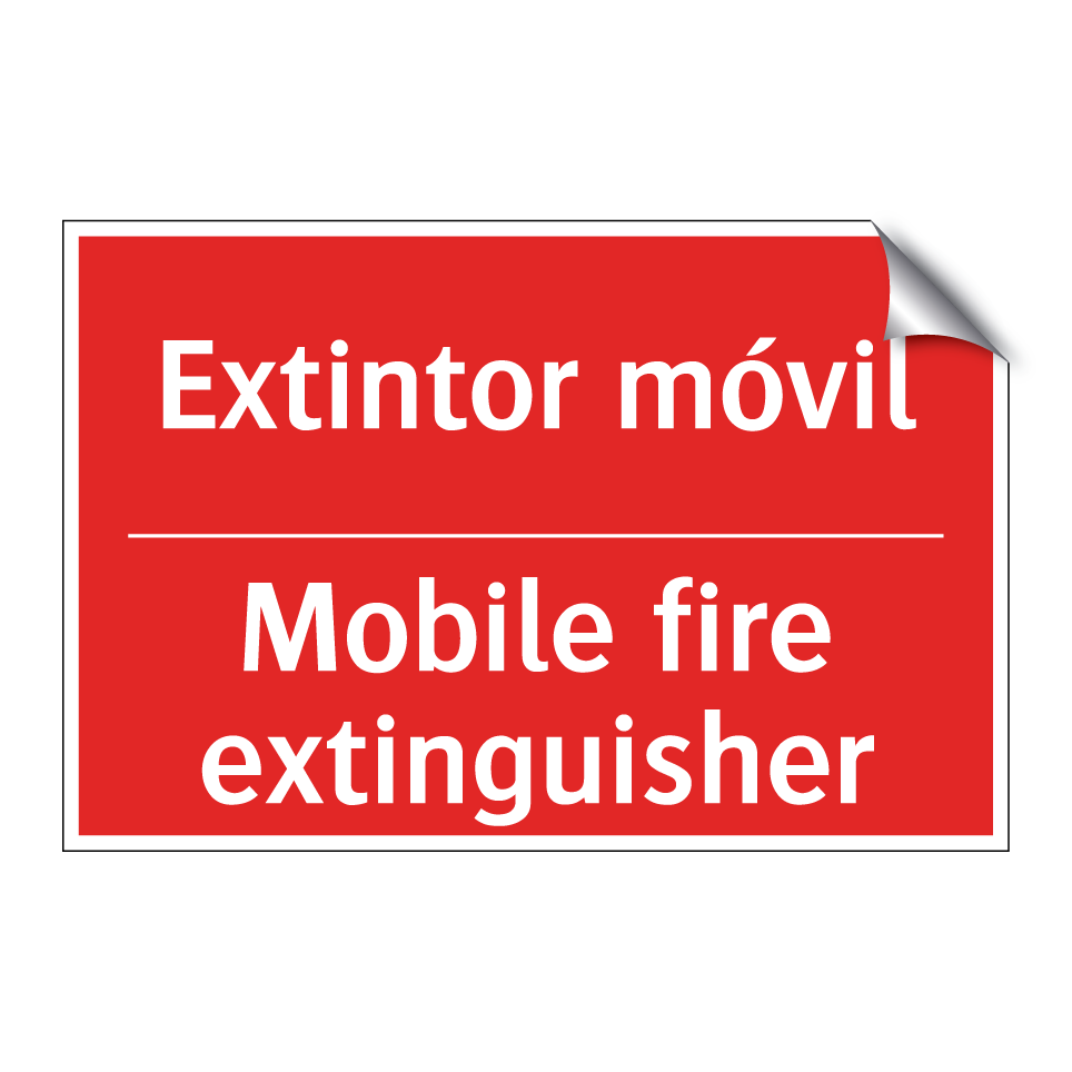 Extintor móvil - Mobile fire extinguisher