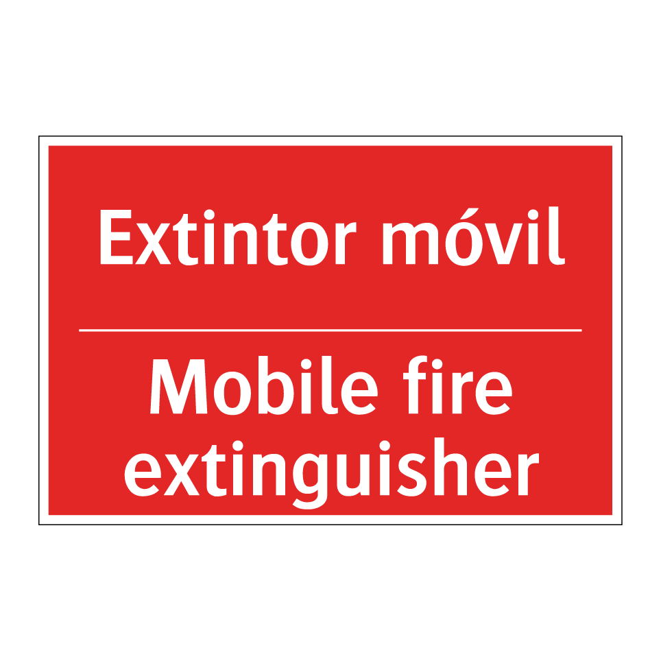 Extintor móvil - Mobile fire extinguisher