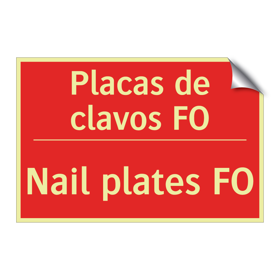 Placas de clavos FO - Nail plates FO