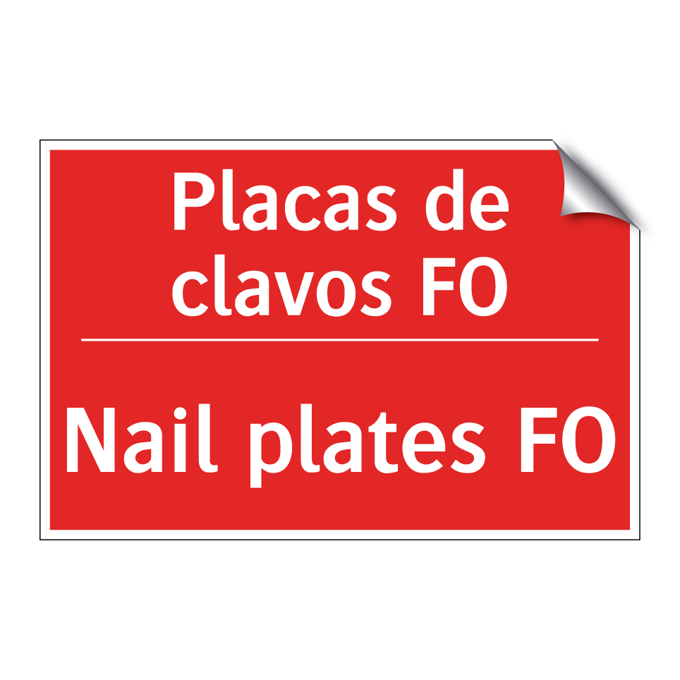 Placas de clavos FO - Nail plates FO