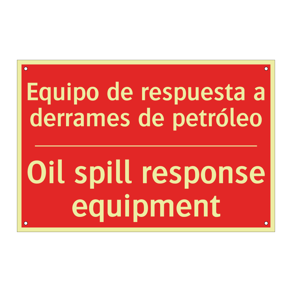 Equipo de respuesta a /.../ - Oil spill response equipment