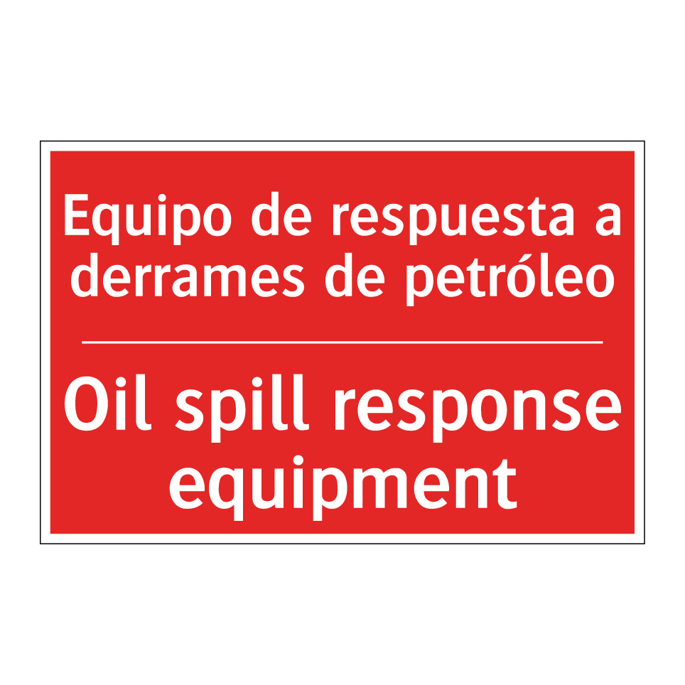 Equipo de respuesta a /.../ - Oil spill response equipment