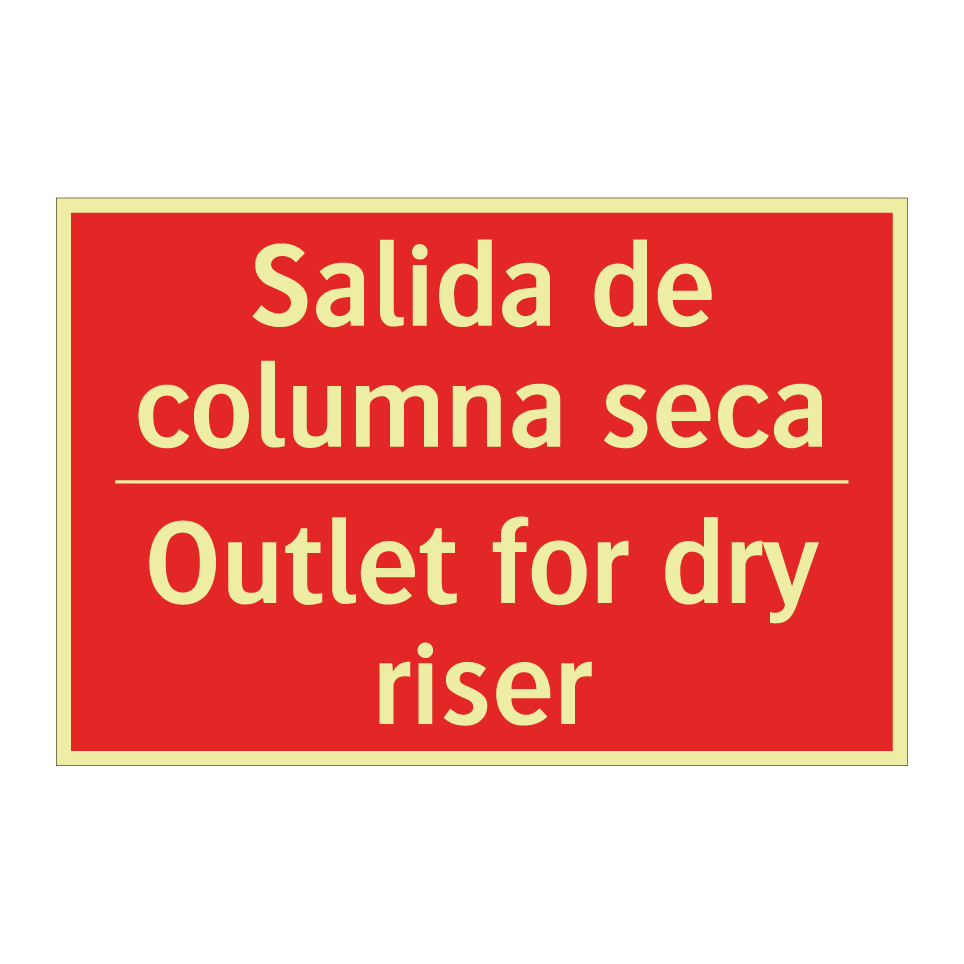 Salida de columna seca - Outlet for dry riser