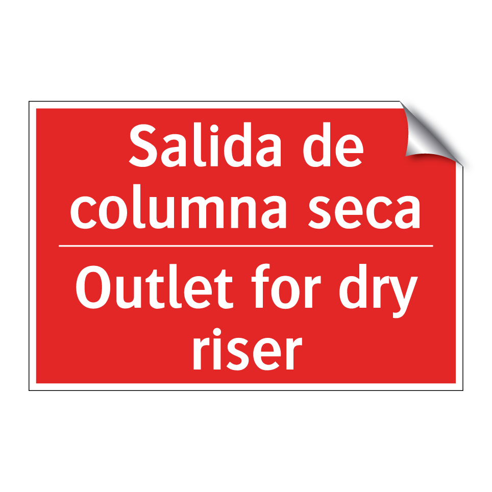 Salida de columna seca - Outlet for dry riser