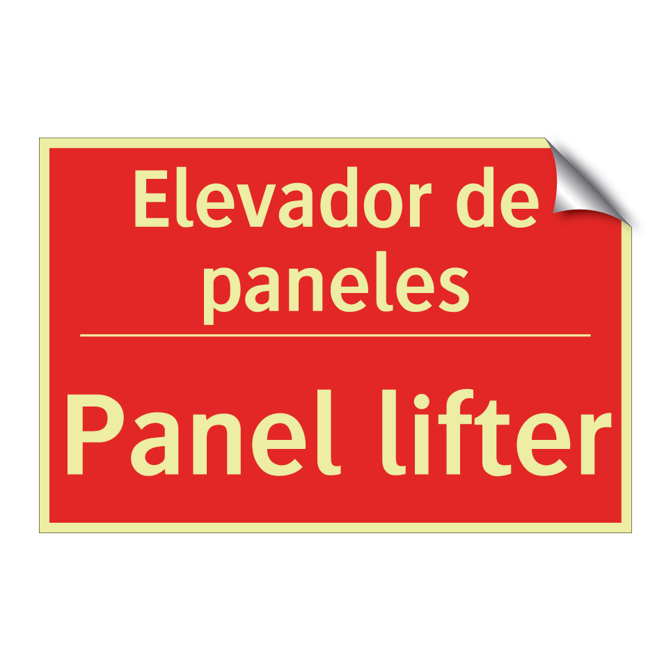 Elevador de paneles - Panel lifter