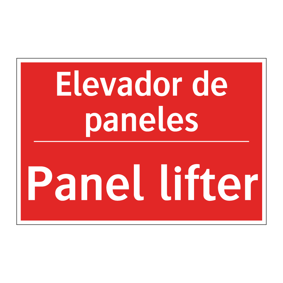 Elevador de paneles - Panel lifter