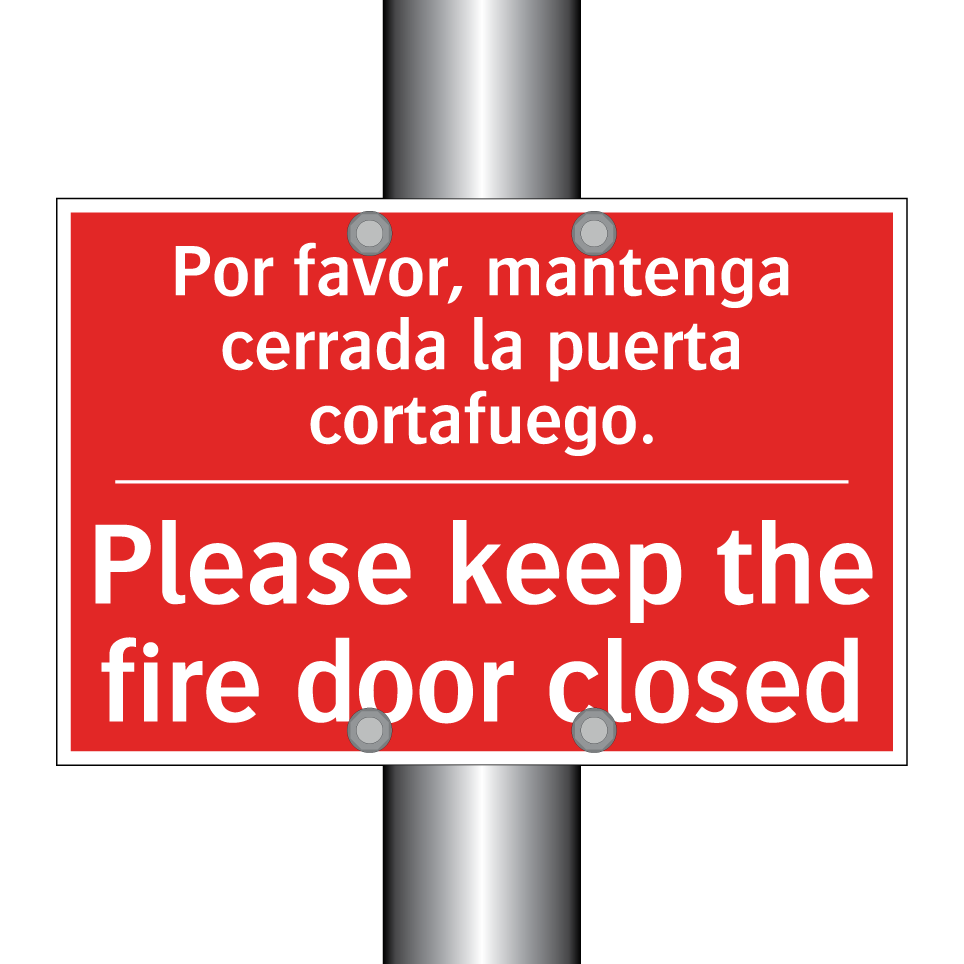 Por favor, mantenga cerrada /.../ - Please keep the fire door /.../