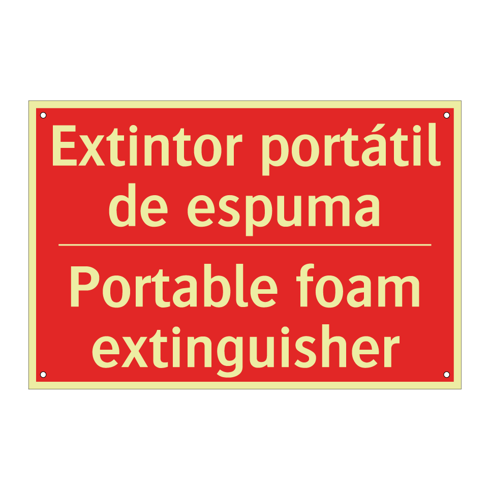 Extintor portátil de espuma - Portable foam extinguisher