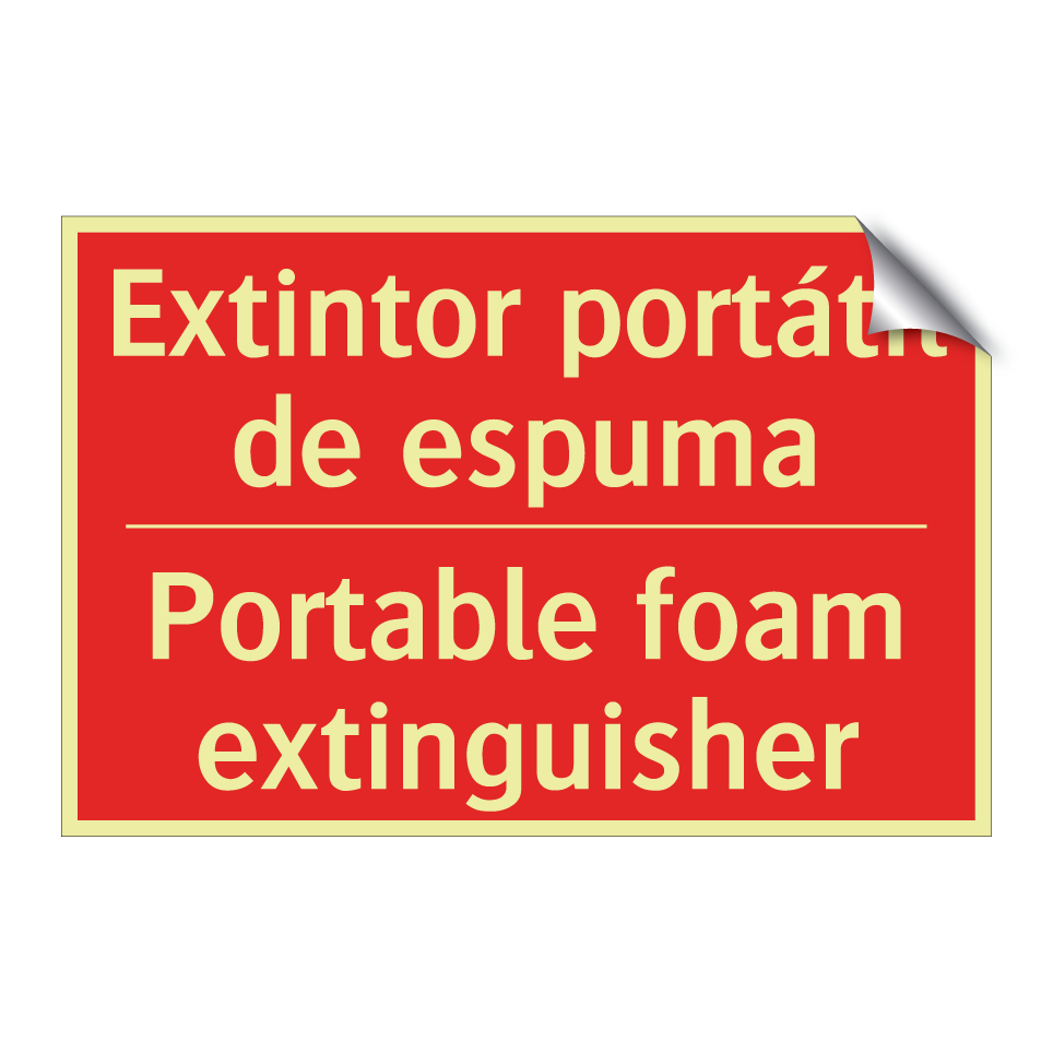 Extintor portátil de espuma - Portable foam extinguisher