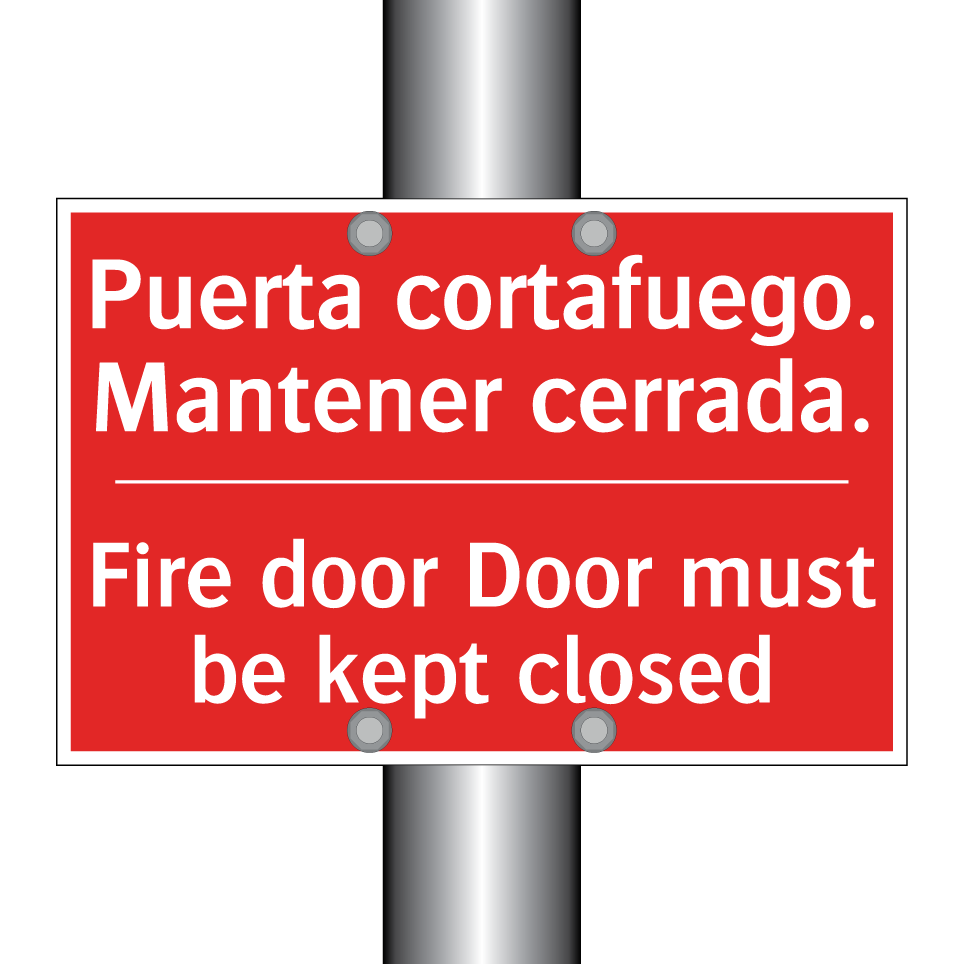Puerta cortafuego. Mantener /.../ - Fire door Door must be kept /.../