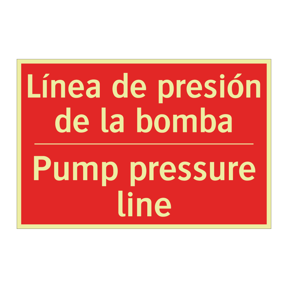 Línea de presión de la bomba - Pump pressure line