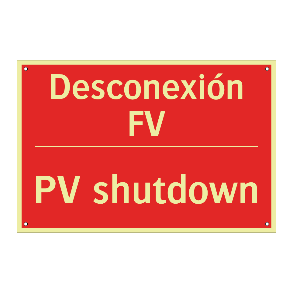 Desconexión FV - PV shutdown