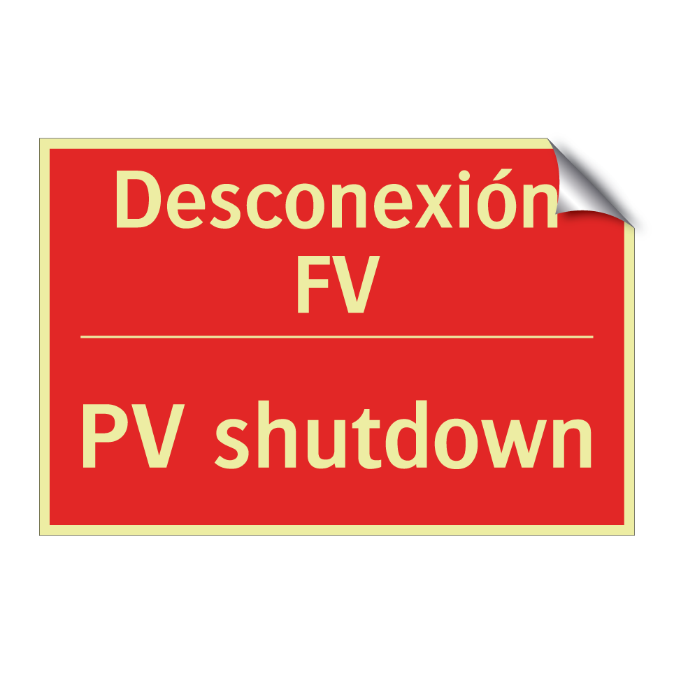 Desconexión FV - PV shutdown