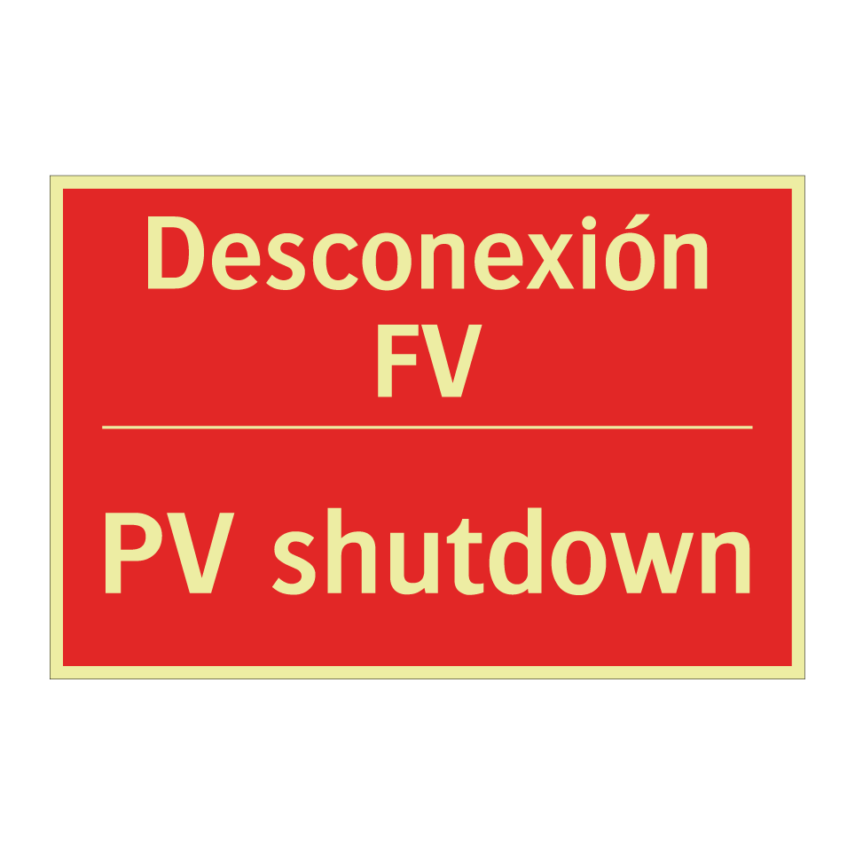 Desconexión FV - PV shutdown