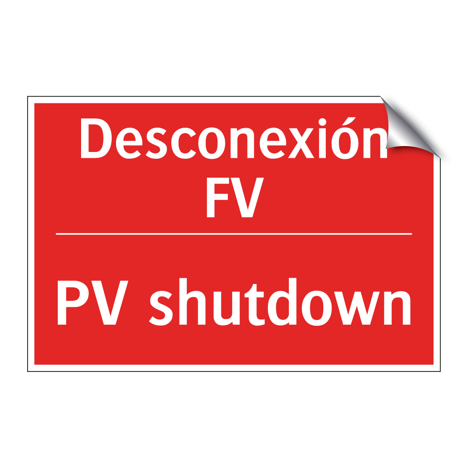 Desconexión FV - PV shutdown