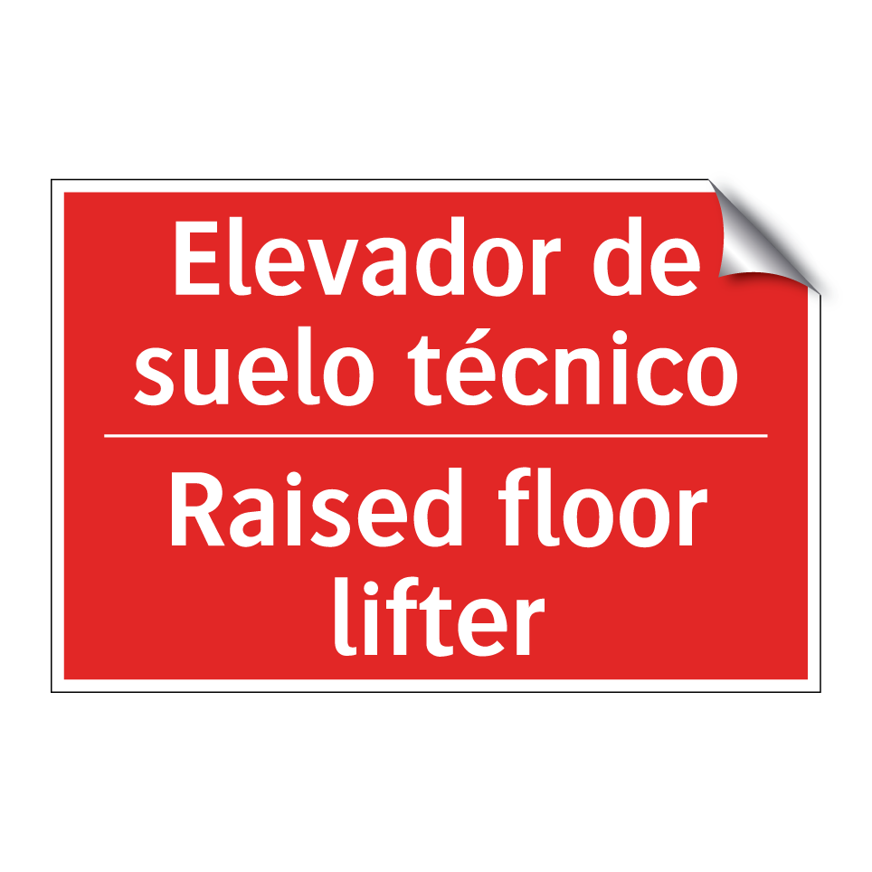 Elevador de suelo técnico - Raised floor lifter