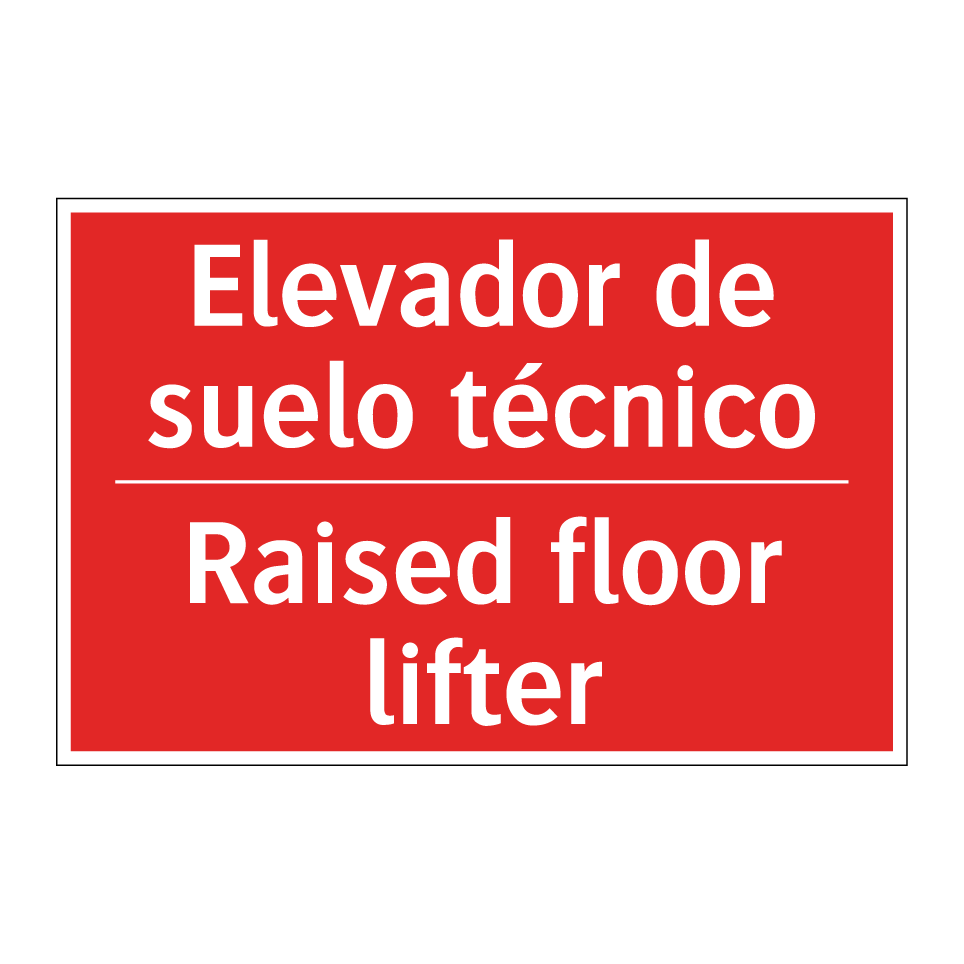 Elevador de suelo técnico - Raised floor lifter