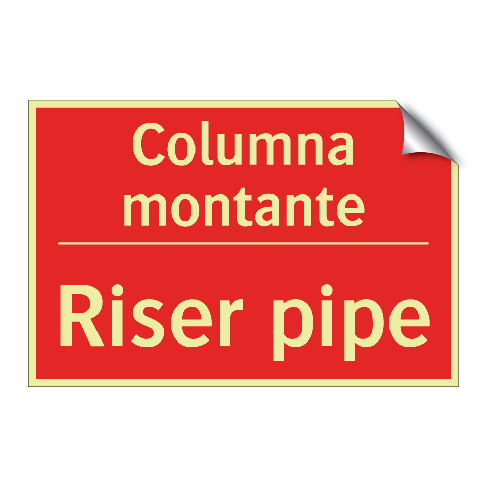 Columna montante - Riser pipe