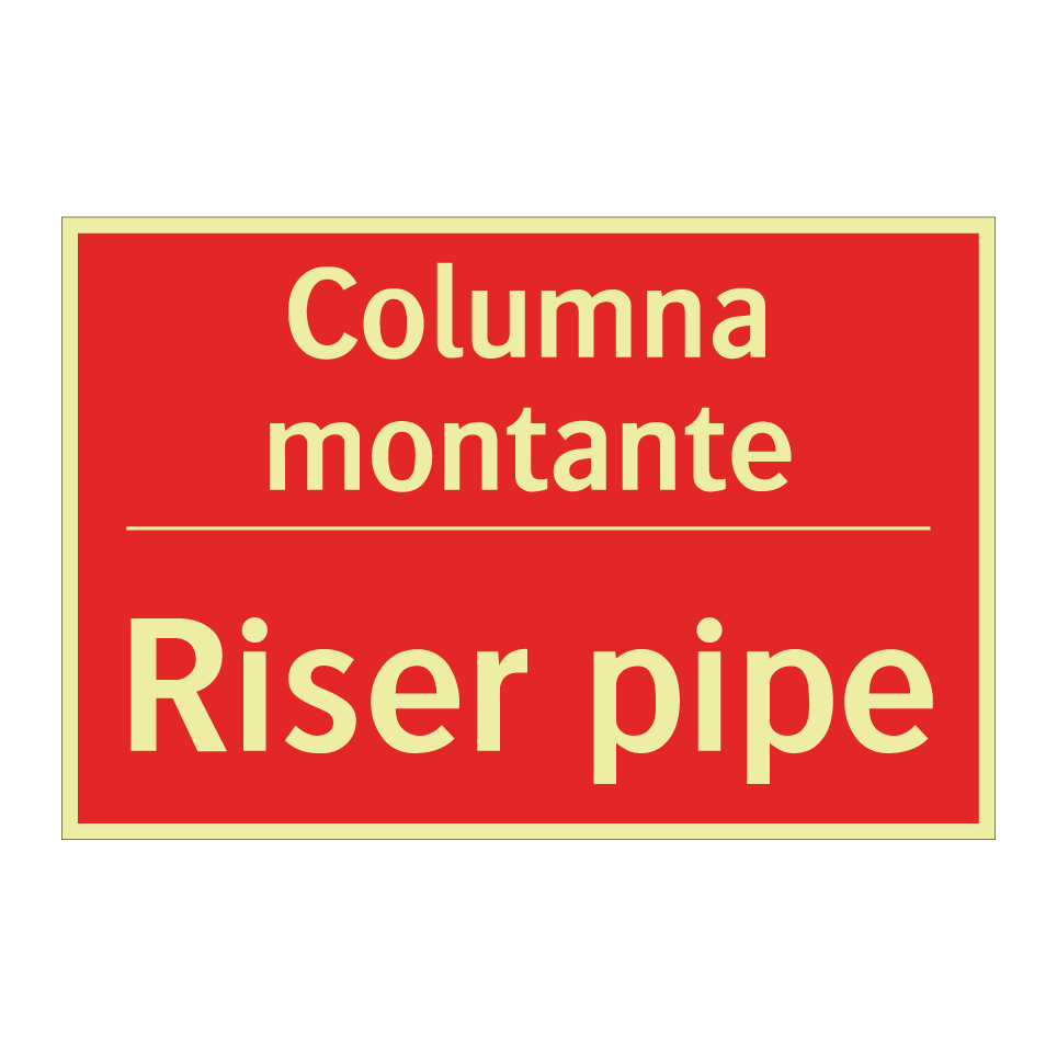 Columna montante - Riser pipe