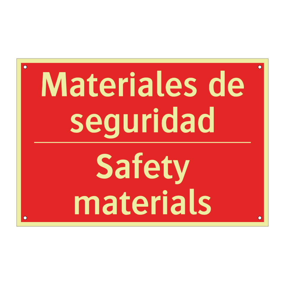 Materiales de seguridad - Safety materials