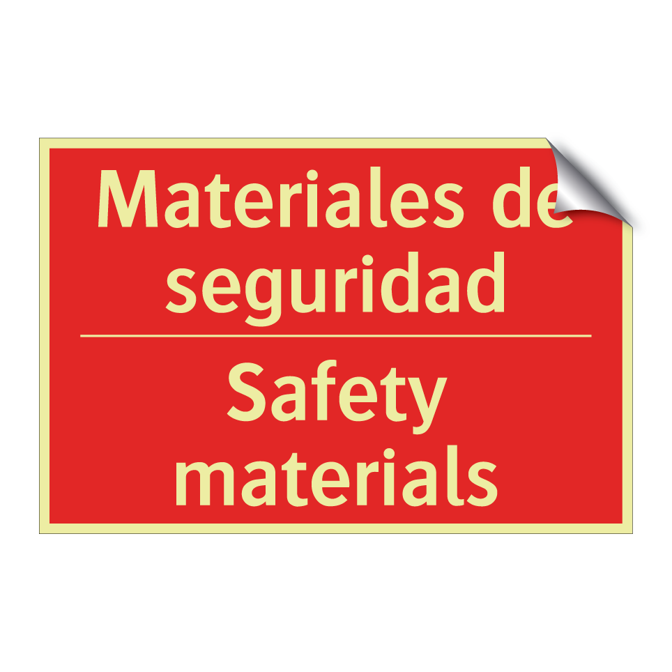 Materiales de seguridad - Safety materials