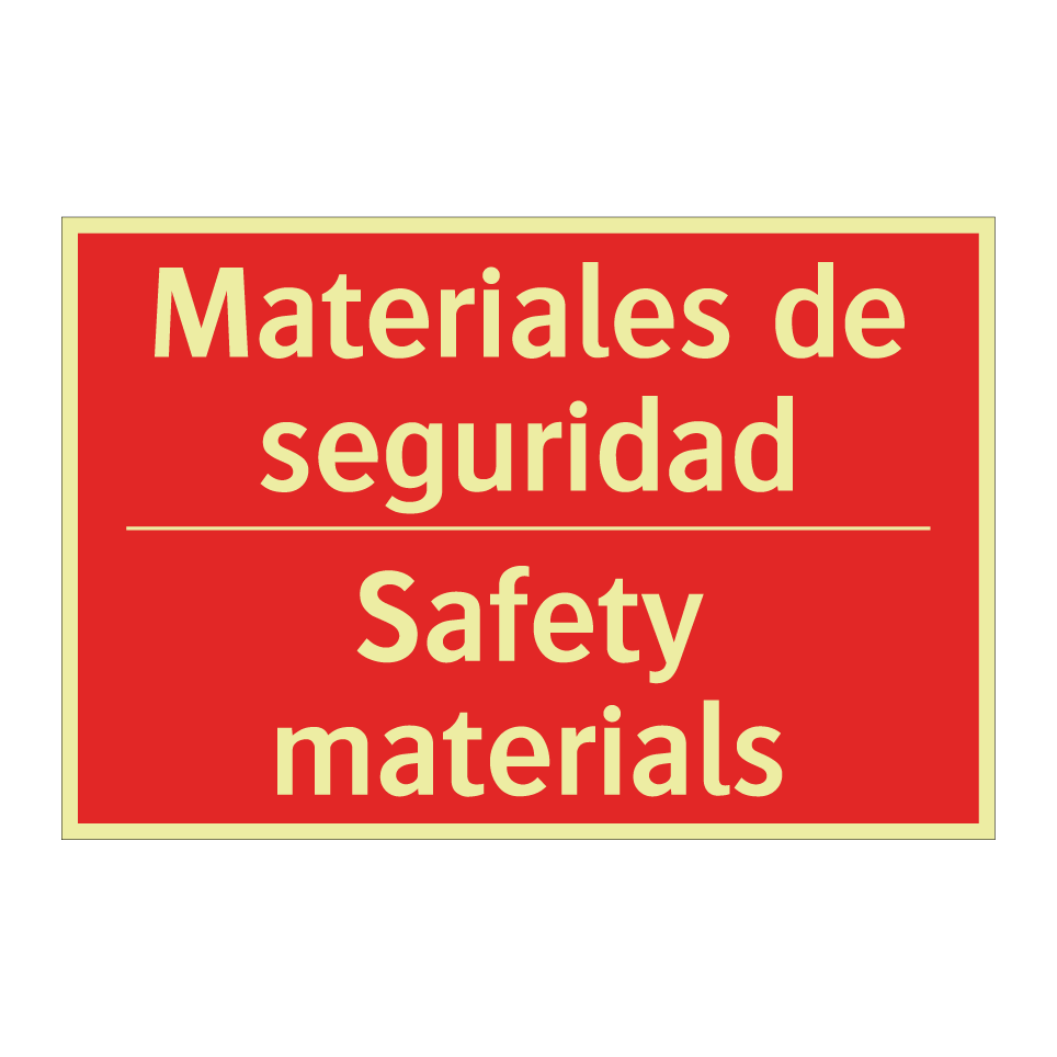 Materiales de seguridad - Safety materials