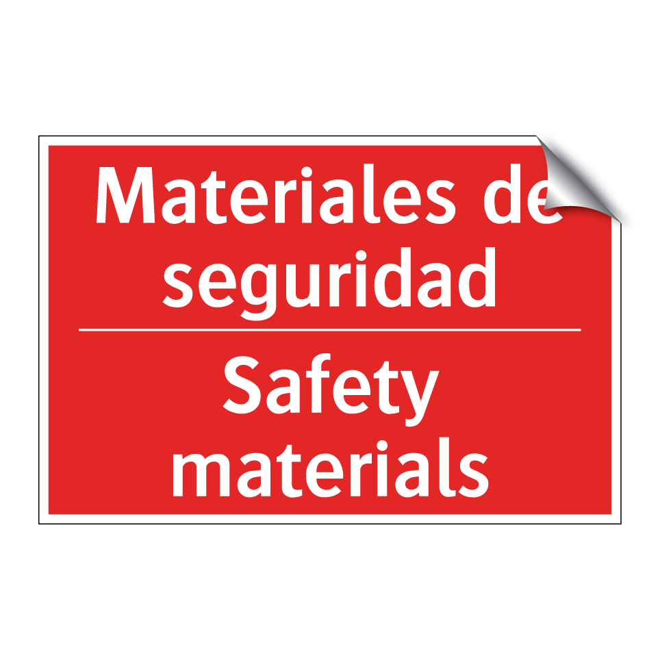 Materiales de seguridad - Safety materials