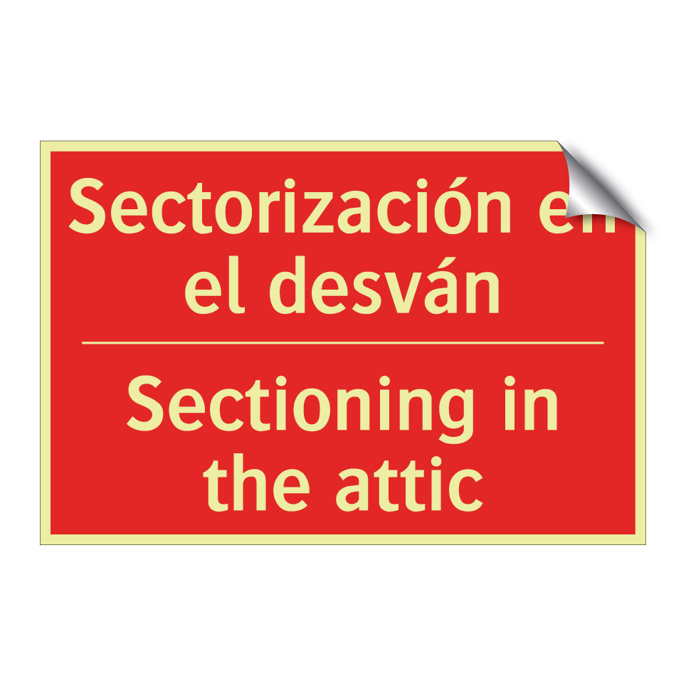 Sectorización en el desván - Sectioning in the attic
