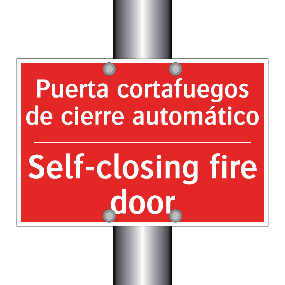 Puerta cortafuegos de cierre /.../ - Self-closing fire door