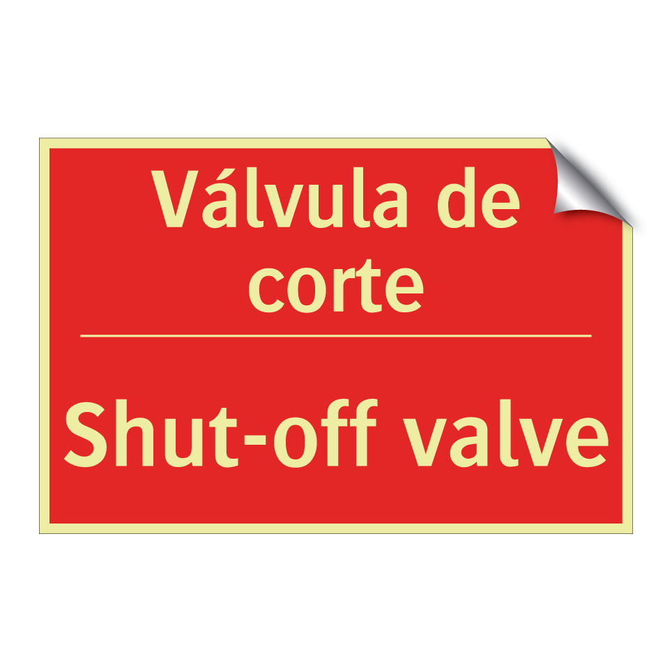 Válvula de corte - Shut-off valve