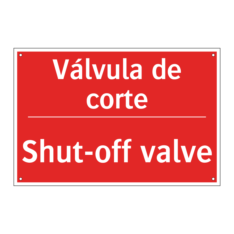 Válvula de corte - Shut-off valve