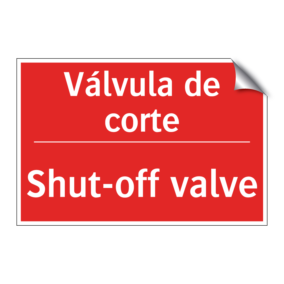 Válvula de corte - Shut-off valve