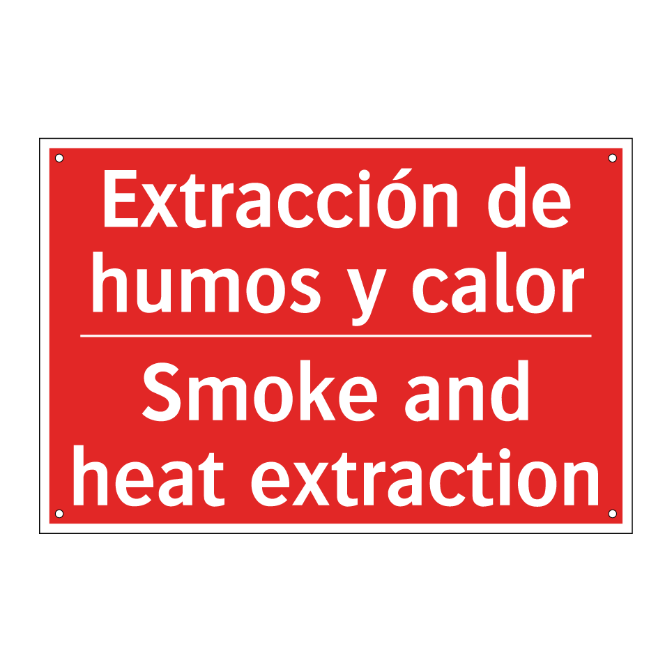 Extracción de humos y calor - Smoke and heat extraction