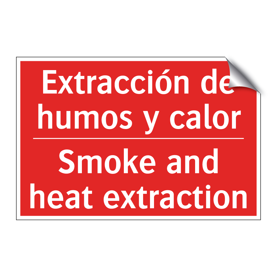 Extracción de humos y calor - Smoke and heat extraction