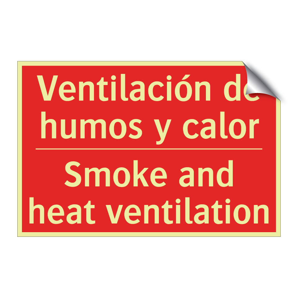 Ventilación de humos y calor - Smoke and heat ventilation
