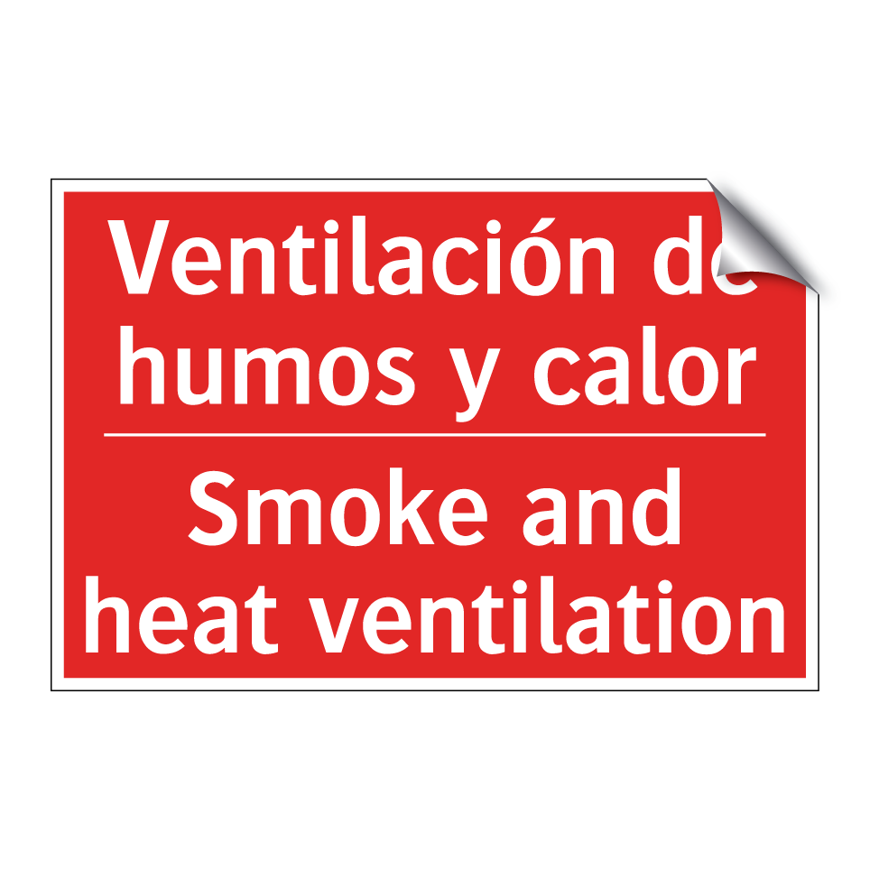 Ventilación de humos y calor - Smoke and heat ventilation