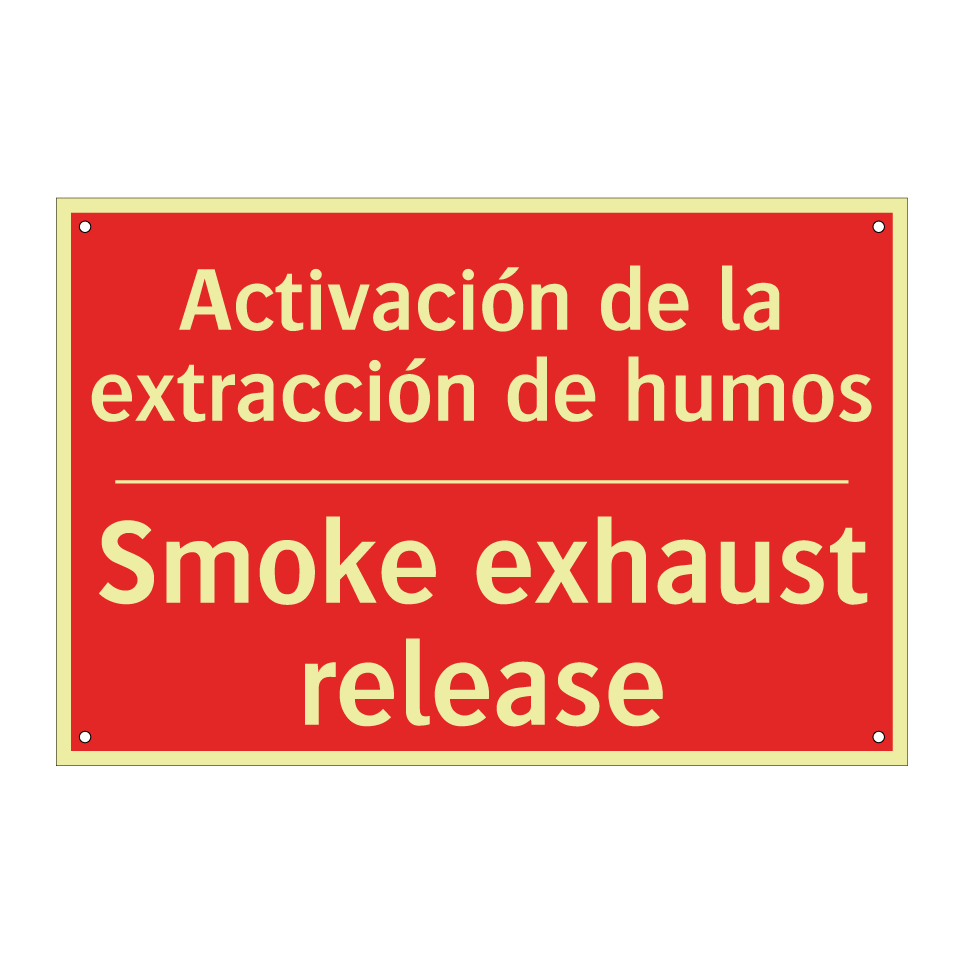 Activación de la extracción /.../ - Smoke exhaust release