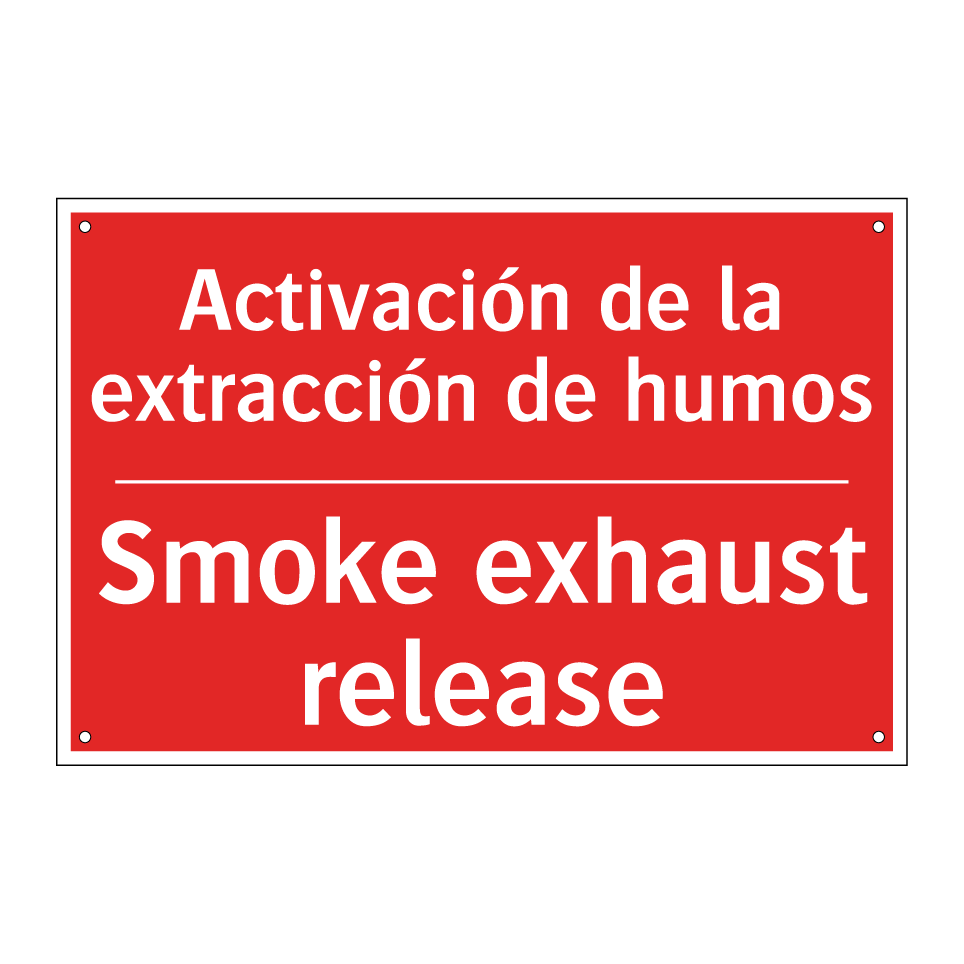 Activación de la extracción /.../ - Smoke exhaust release