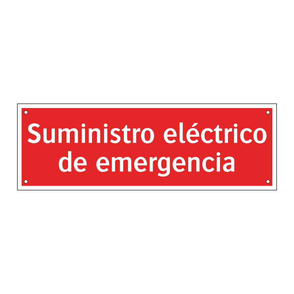 Suministro eléctrico de emergencia