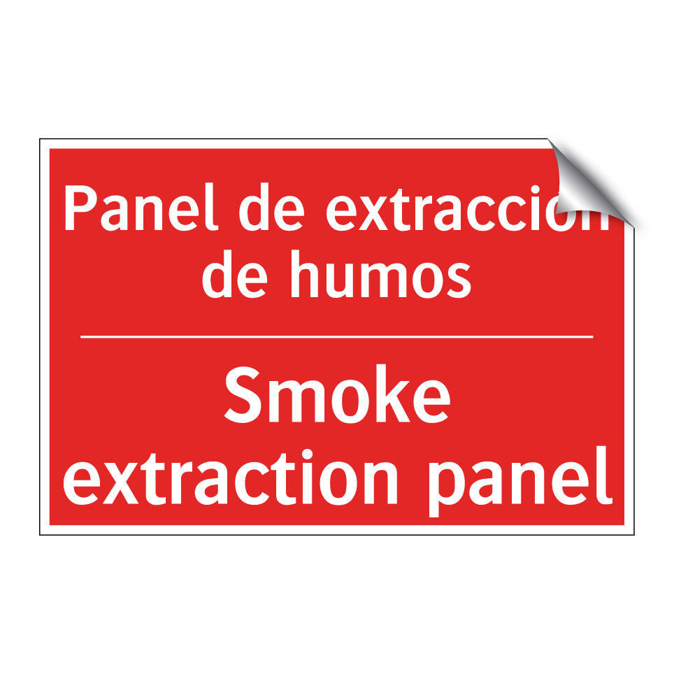 Panel de extracción de humos - Smoke extraction panel