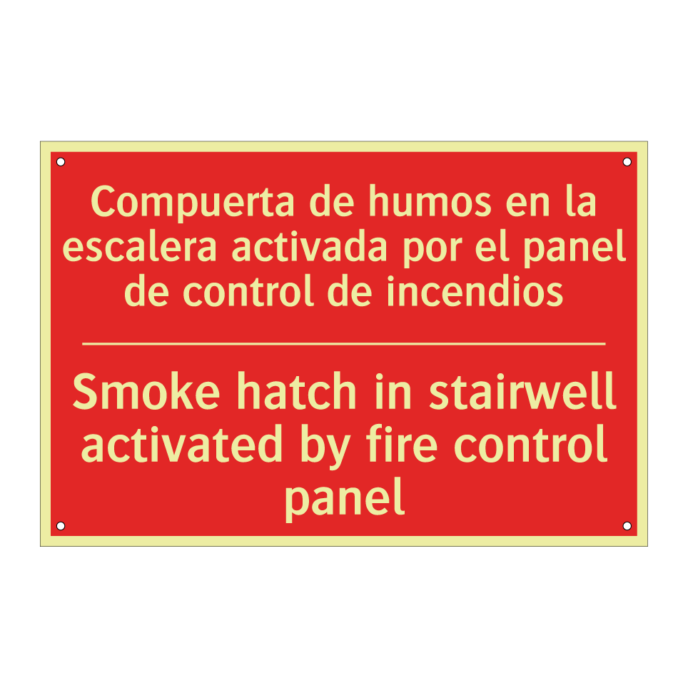 Compuerta de humos en la /.../ - Smoke hatch in stairwell /.../