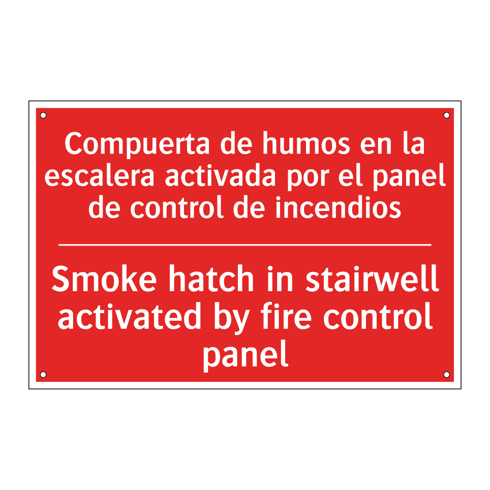 Compuerta de humos en la /.../ - Smoke hatch in stairwell /.../