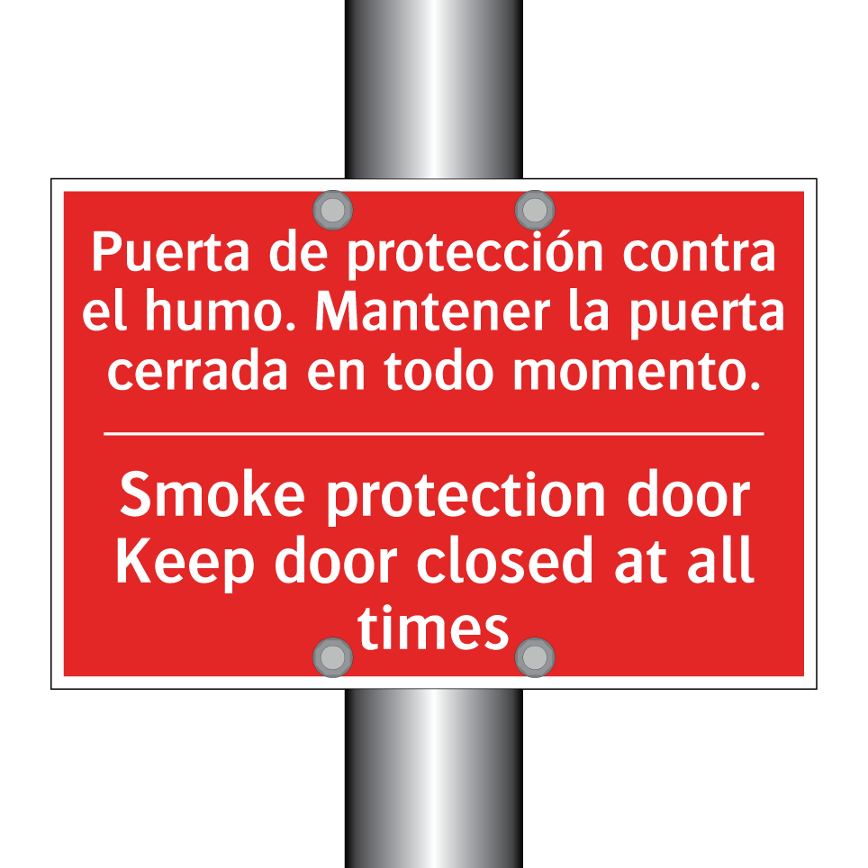 Puerta de protección contra /.../ - Smoke protection door Keep /.../