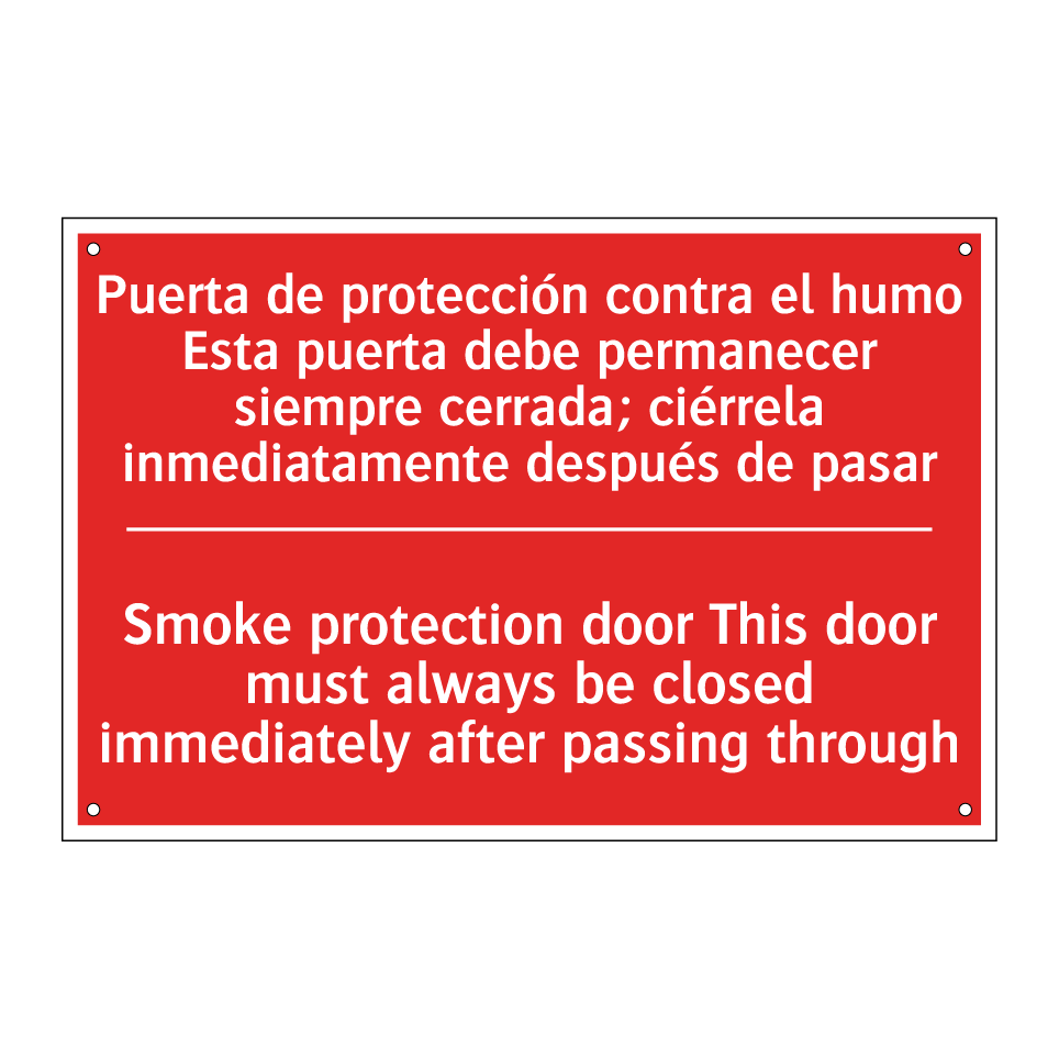 Puerta de protección contra /.../ - Smoke protection door This /.../