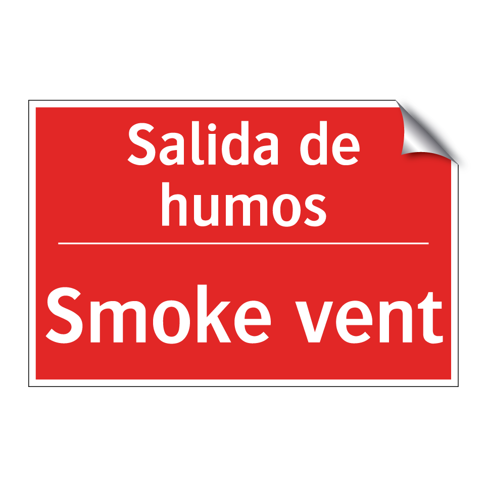 Salida de humos - Smoke vent