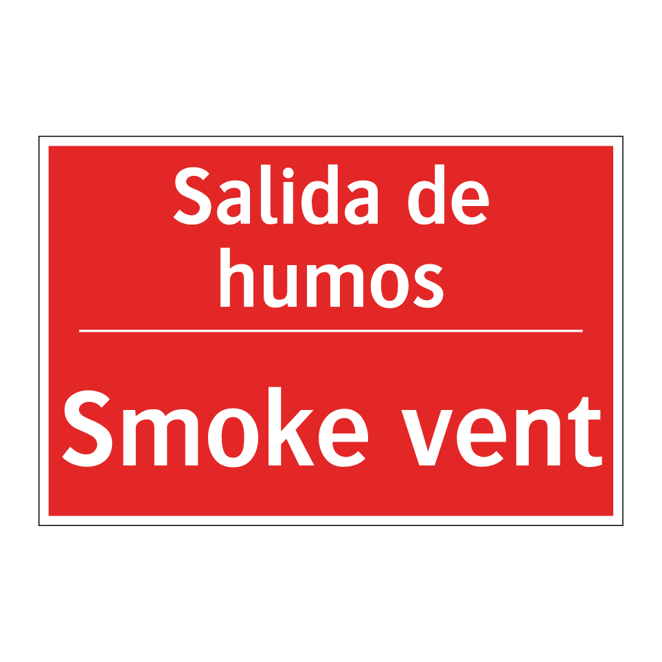 Salida de humos - Smoke vent